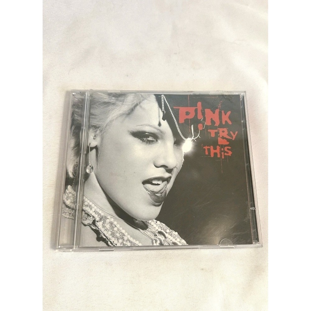 Pink CD + DVD Try This - Limited Edition - Rare Black Disc SEE DESC